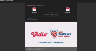 Update Jadwal Semifinal Aff Suzuki Cup 2020